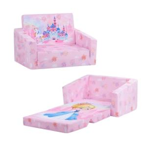 Sofás Plegables para Niños Sillón con Respaldo 2 en 1, Sill…