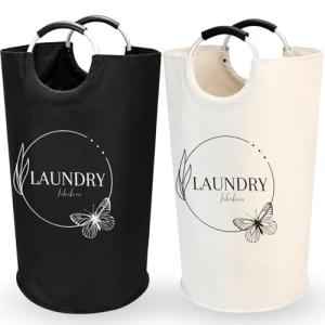 LAHERhome.Set de 2 Cesto Ropa Sucia plegable 90L y 2 Bolsas…