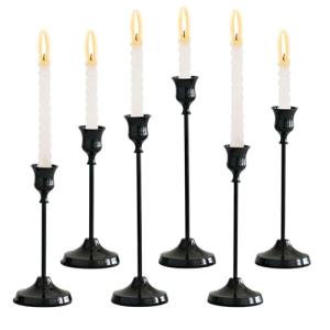 JurciCat Candelabro Negro Decorativo Vintage Candelabros pa…