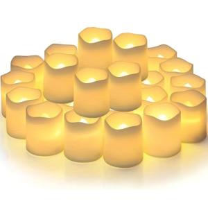 AONAT 24 Piezas Velas LED Sin Llama,Votivas Flotantes,Luz C…