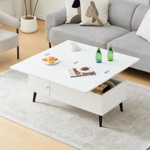 TUKAILAi Mesa de Centro Elevable y Extensible, Mesita de Sa…