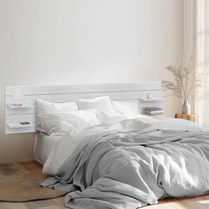 DHOME Cabecero con Estantes de Madera reciclada DM Colgante…