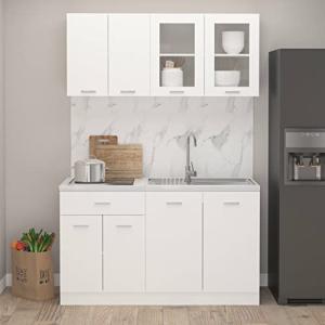 Homgoday Mueble de Cocina, Juego de Muebles de Cocina 4 Pie…