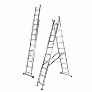 BTF - Escalera de Aluminio Extensible de 2 tramos - Escaler…