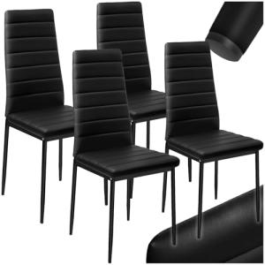 TecTake® sillas de Comedor Acolchadas con Funda de Cuero si…