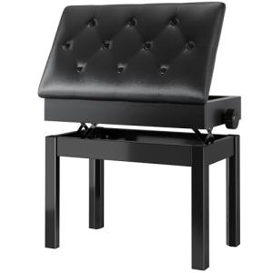 Banqueta Piano Regulable en Altura 56x33x58CM, Banco Piano…