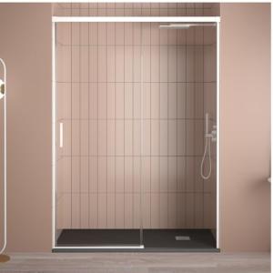 Mampara de Ducha Frontal Corredera 1 puerta Corredera   1 f…