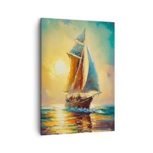 ARTTOR Lienzos decorativos Velero Náutico Mar Cuadro Sobre…
