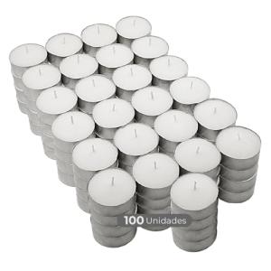 COM-FORT HOUSE | Velas de te Blancas | Pack velas de 100 Un…