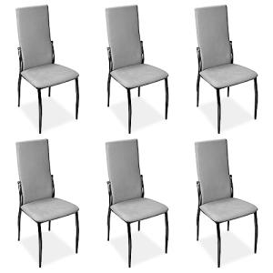 Homey Pack de 6 Sillas Tapizadas para Salón, Comedor. Acaba…