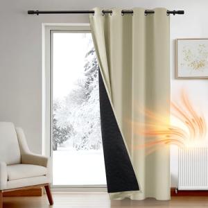 Deconovo Cortinas Opacas con Ojales, Cortinas térmicas y Re…