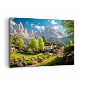 Cuadros Decoracion Salon Montañas Paisaje Alpes Lienzos dec…