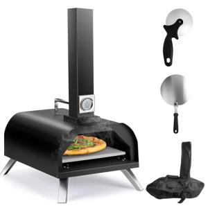 Karinear Horno pizza, Horno de exterior y portátil, Horno m…