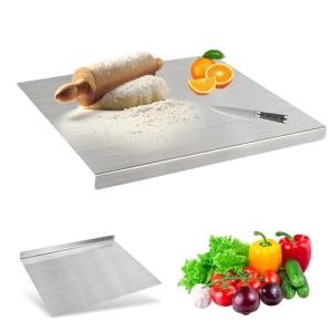 Focenat Tabla de Cortar de Acero Inoxidable 40 x 30 cm, Tab…