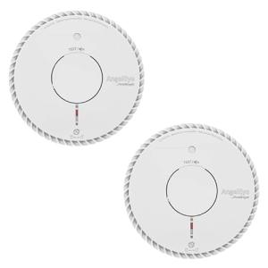 AngelEye - Lote de 2 detectores de Humo ópticos NF Pilas de…