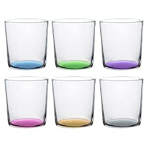 UNISHOP Set de 6 Vasos de Agua de Colores Pastel, Vasos de…