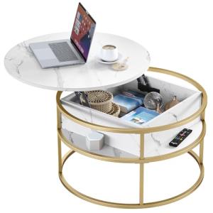 YITAHOME café Mesa de Centro con Tapa abatible, Madera de i…