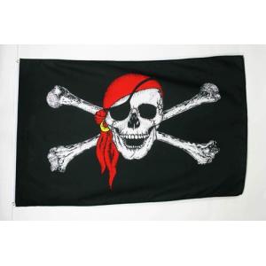 AZ FLAG Bandera Pirata con Bandana Rojo 150x90cm - Bandera…