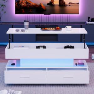 BENMWS Mesa de centro hidráulica ajustable en altura, con i…