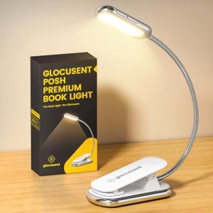 Glocusent Posh Premium Luz Lectura Libros Cama con Temporiz…