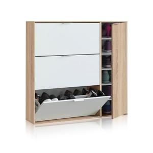 duehome | Mueble Zapatero 4 Puertas, Modelo Eris, Acabado e…