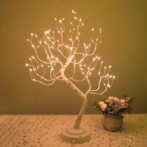 Árbol de Luces LED, 108 LED Árbol Iluminado de Mesa Bonsái,…