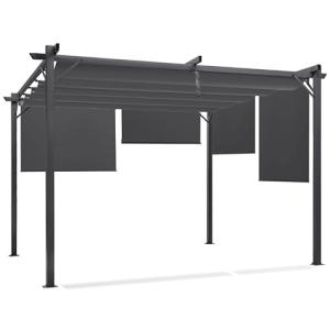 IDMarket – Pergola edición especial techo retráctil 3x4 M y…