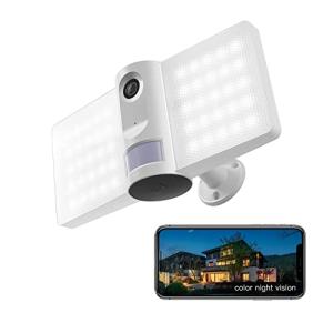 LAXIHUB Cámara de seguridad con reflector inteligente, 2.4G…