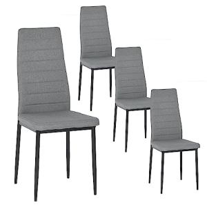 buybyroom - Juego de 4 sillas de comedor, silla de cocina,…