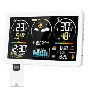 Estación meteorológica inalámbrica con sensor exterior, rel…