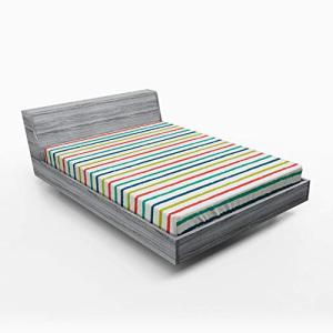 ABAKUHAUS Retro Sábana Elastizada, Paralelos Líneas Doodle,…