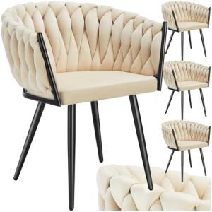 TecTake® Juego De Sillas de Comedor, Silla Acolchada con Re…