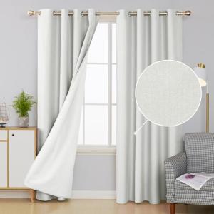 Deconovo Cortinas Opacas Dormitorio Moderno para Ventanas d…