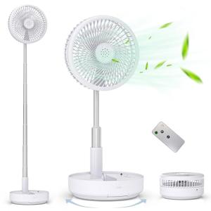Primevolve Ventilador de Pie Portátil Auto-rotación con Rem…