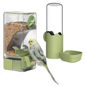 Comedero automático y dispensador de Agua para pájaros, com…