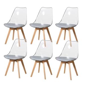 BenyLed Juego de 6 sillas de Comedor de Estilo escandinavo,…