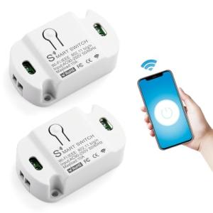 2 pieza Interruptor Inteligente Alexa, Interruptor WiFi, In…