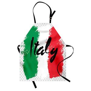 ABAKUHAUS Italia Delantal de Cocina, Bandera Italiana del G…