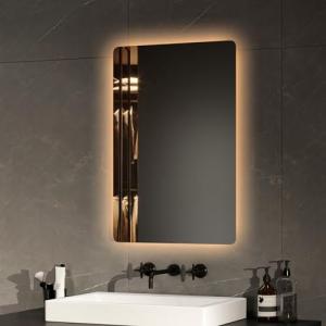 EMKE Espejo de Baño LED 60 x 40 cm Con Retroiluminación, In…