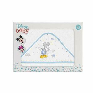 Interbaby - Capa de Baño Bebe Blanco/Azul | Toalla Bebe con…