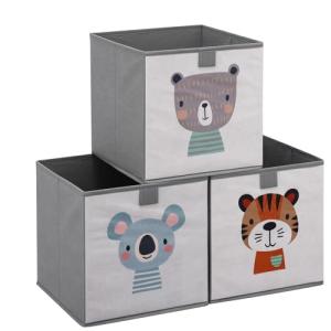 Navaris Caja Juguetes Plegable - 3x Organizador Juguetes In…