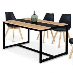 IDMarket - Mesa de comedor rectangular Dover para 6 persona…