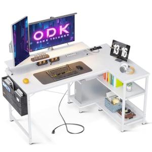 ODK Escritorio de Esquina Gaming con Puerto de Carga USB y…