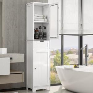 HOCSOK Mueble Columna Baño Armario Alto, Mueble Auxiliar de…