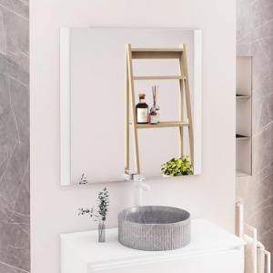 Baikal Espejo de Baño, Espejo con Lateral de Madera. Opción…