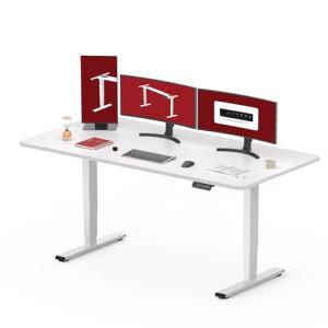 SANODESK EC4 Escritorio de pie con Tablero (Blanco 160 x 80…