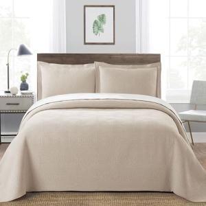 NOVOTEXTIL Colcha Jacquard Cama 150 (250x270) Moderna y Lig…