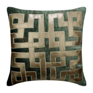 The HomeCentric Verde Azulado y Beige Claro Cojin Decorativ…