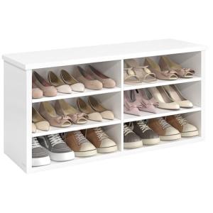 VASAGLE Banco Zapatero, Zapatero con Asiento, 6 Compartimie…