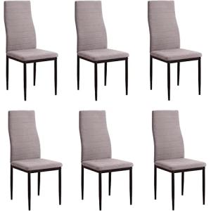 Somnia Descanso - Pack de 6 Sillas Tapizadas para Salón, Co…